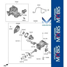 50-501 rear differential hyundai tacson 2020-23
